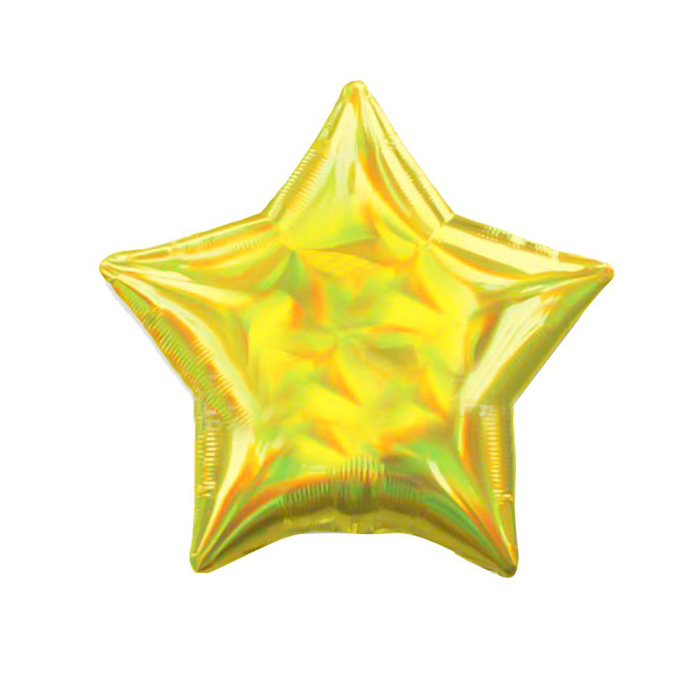 18 inch Laser Iridescent Shape Foil Balloon