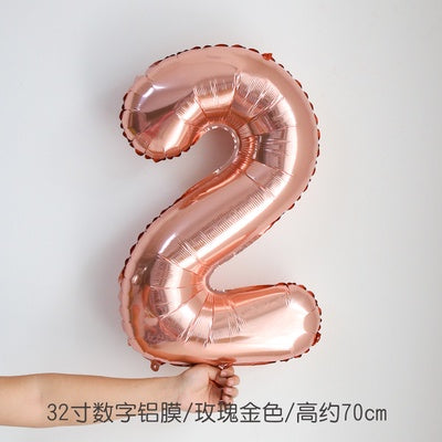 All 32inch Number Balloon No Helium 32 inch Number Balloon