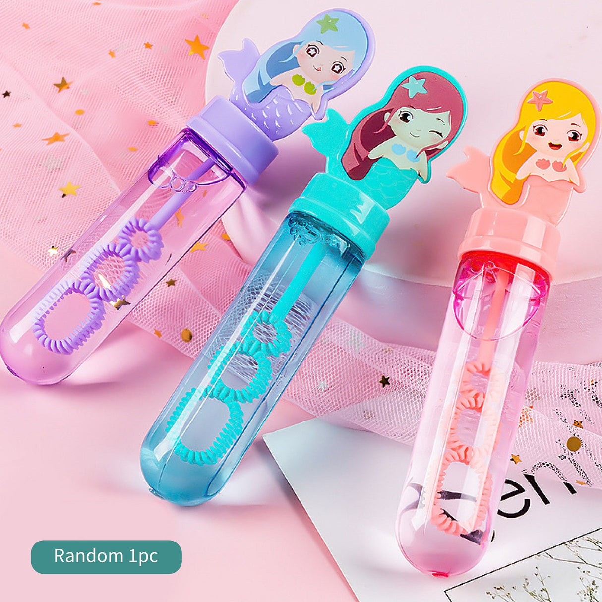 Mini Bubble Play Wands - Mermaid