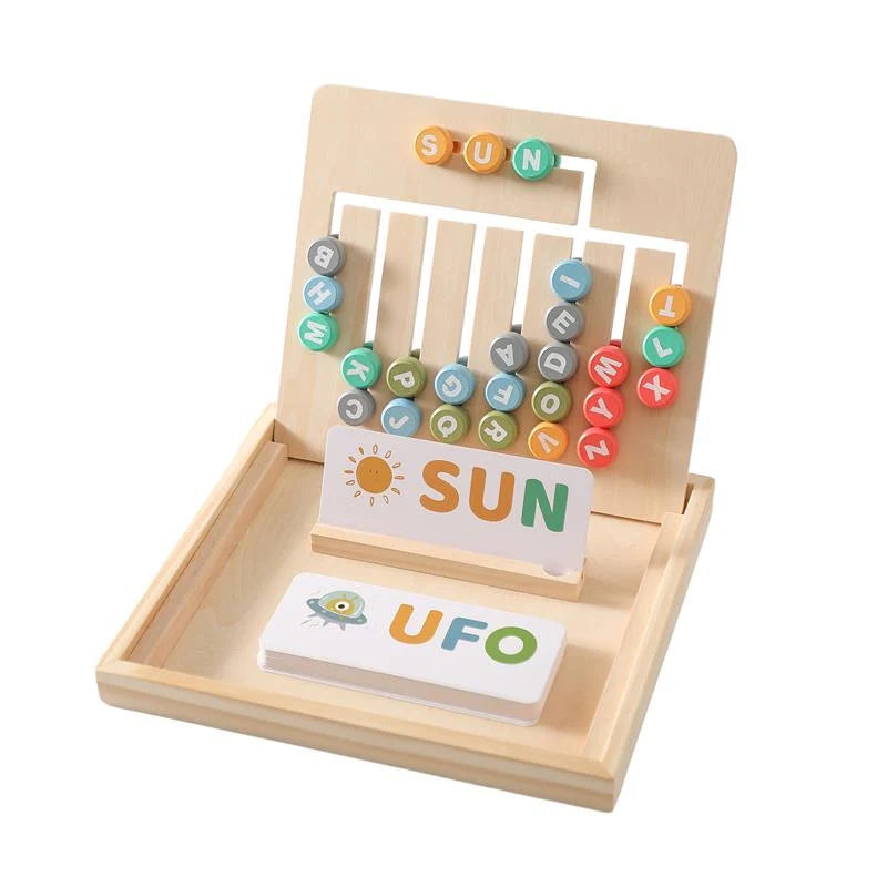 Montessori Word Math Box Training Cognitive Educational Letter Board Toys