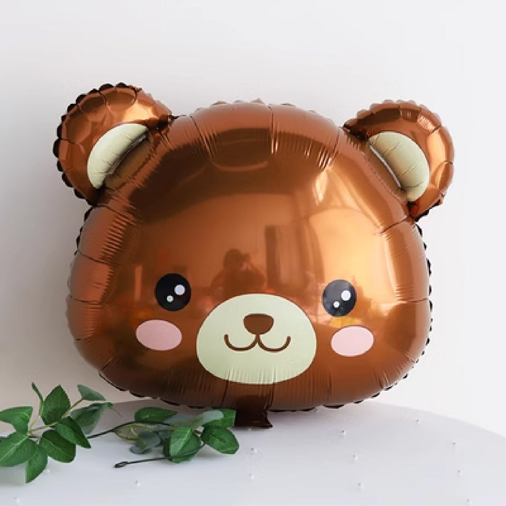 Large Cartoon Animal Head Foil Balloon Individual