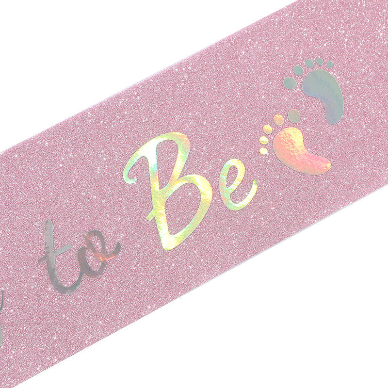 Rose gold "Daddy to Be" Satin Sash