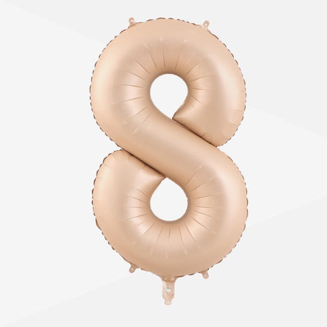 32 inch Caramel Number Foil Balloon