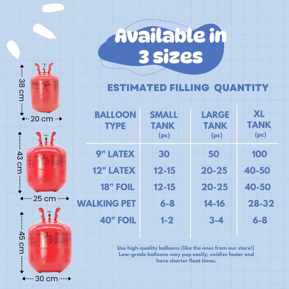 Disposable Helium Tank