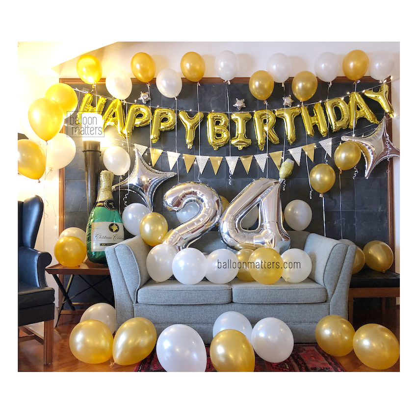 Elegant Birthday Balloon Set 2