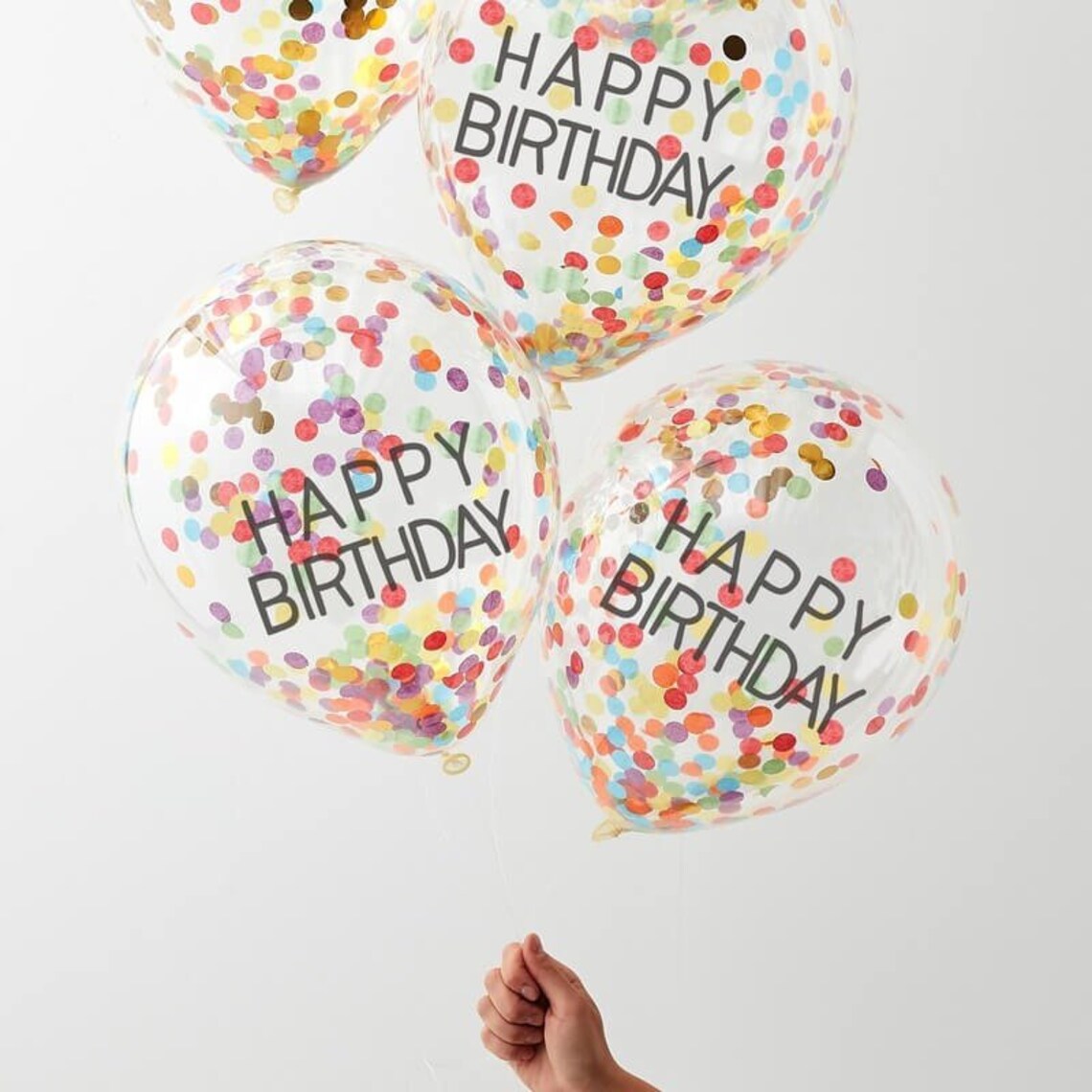 Happy Birthday Confetti Balloon 6pcs per Pack