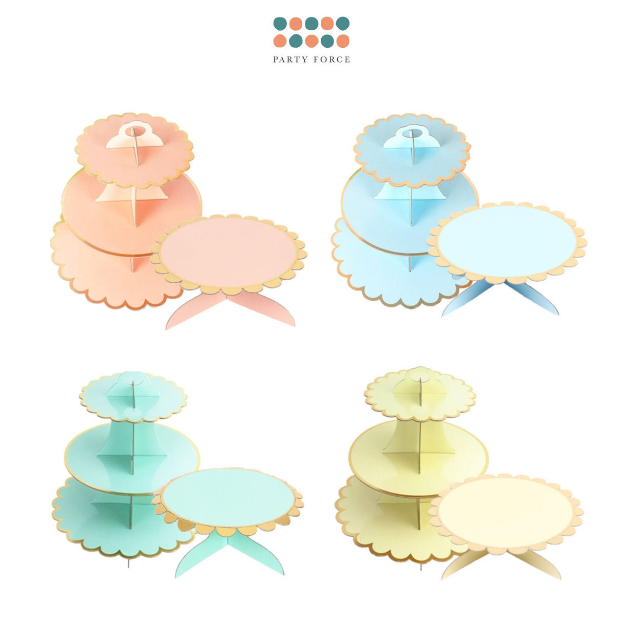 Disposable Cake Stand and Cupcake Holder Stand