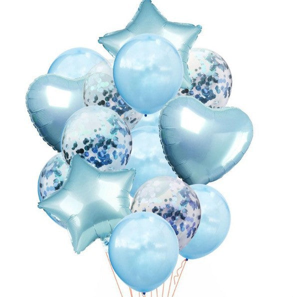 Helium inflated - 14pcs Mix Balloon Bouquet