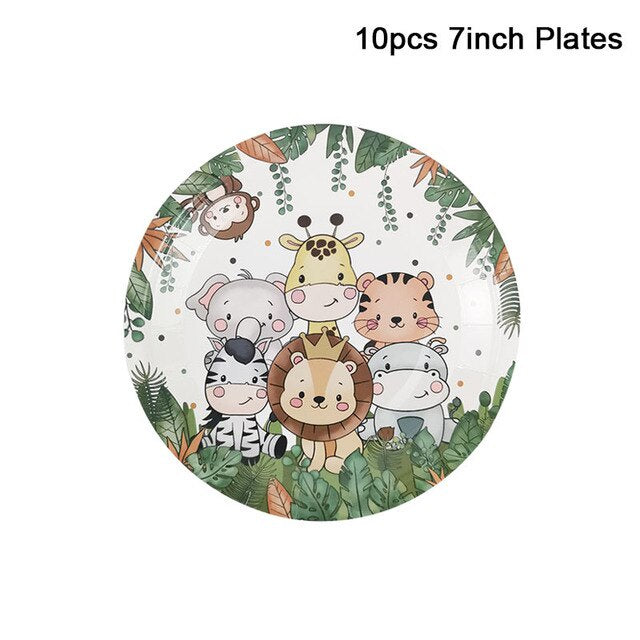 Animal Safari theme party balloon for Happy birthday Party Decoration