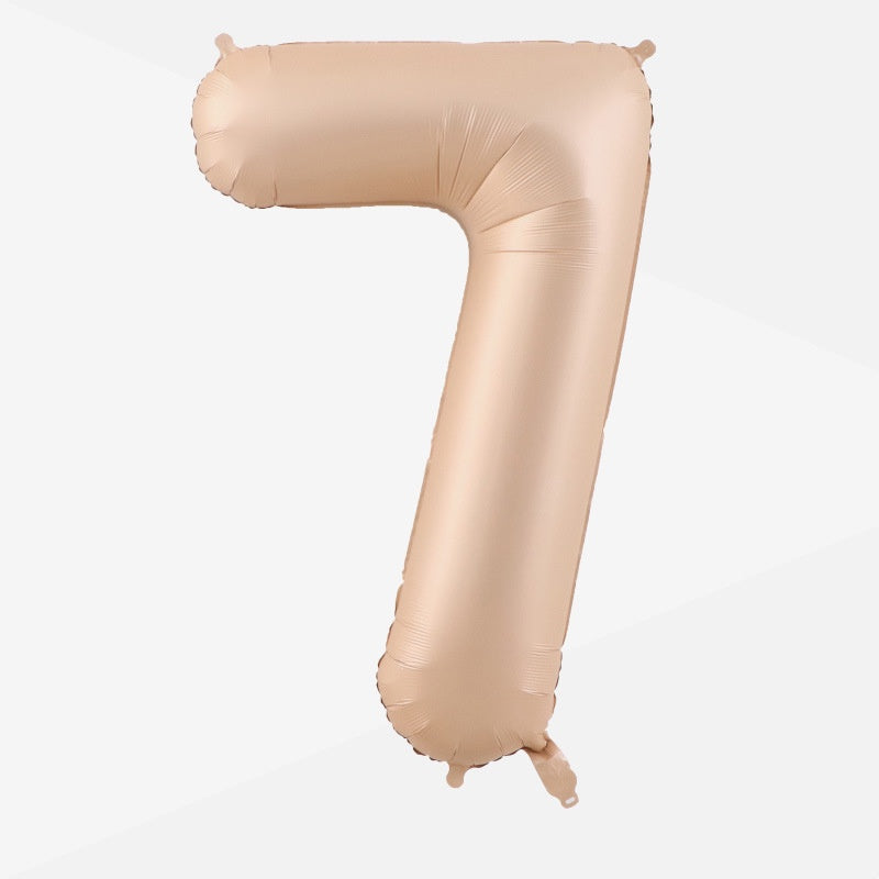 40 inch Caramel Giant Number Foil Balloon