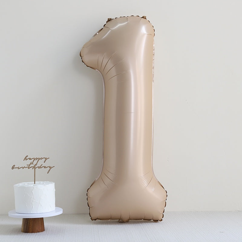 40 inch Caramel Giant Number Foil Balloon