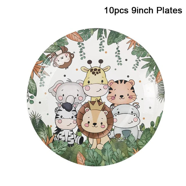 Animal Safari theme party balloon for Happy birthday Party Decoration