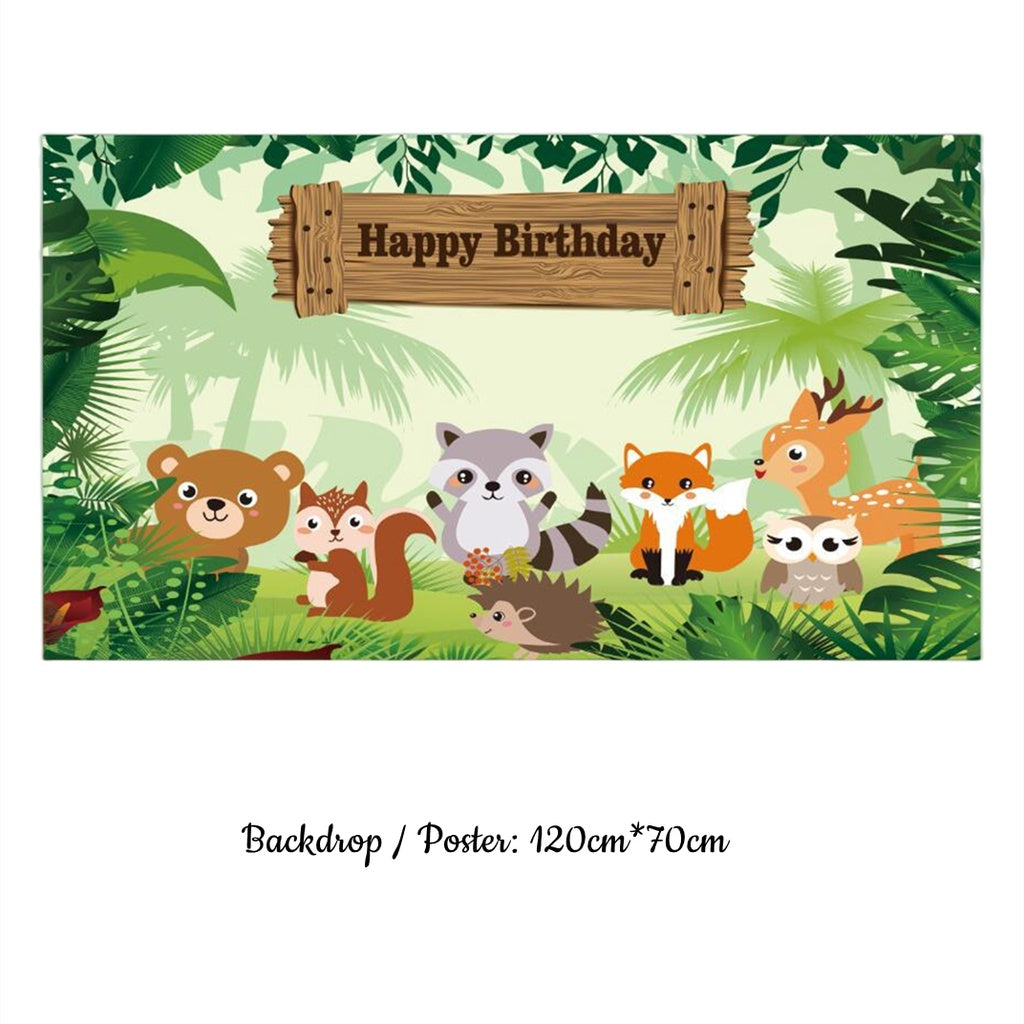 Animal Safari theme party balloon for Happy birthday Party Decoration