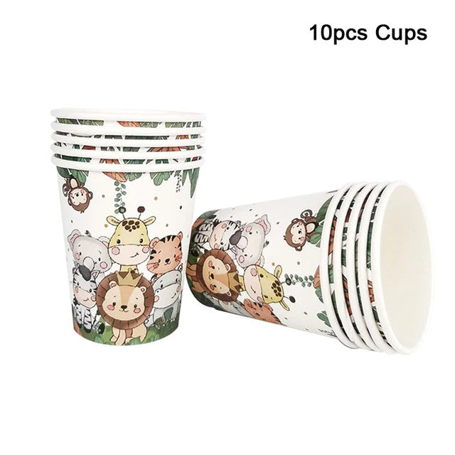 Animal Safari theme party balloon for Happy birthday Party Decoration