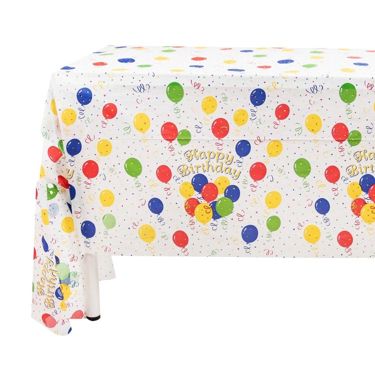 Colorful Balloon Disposable Table Cloth