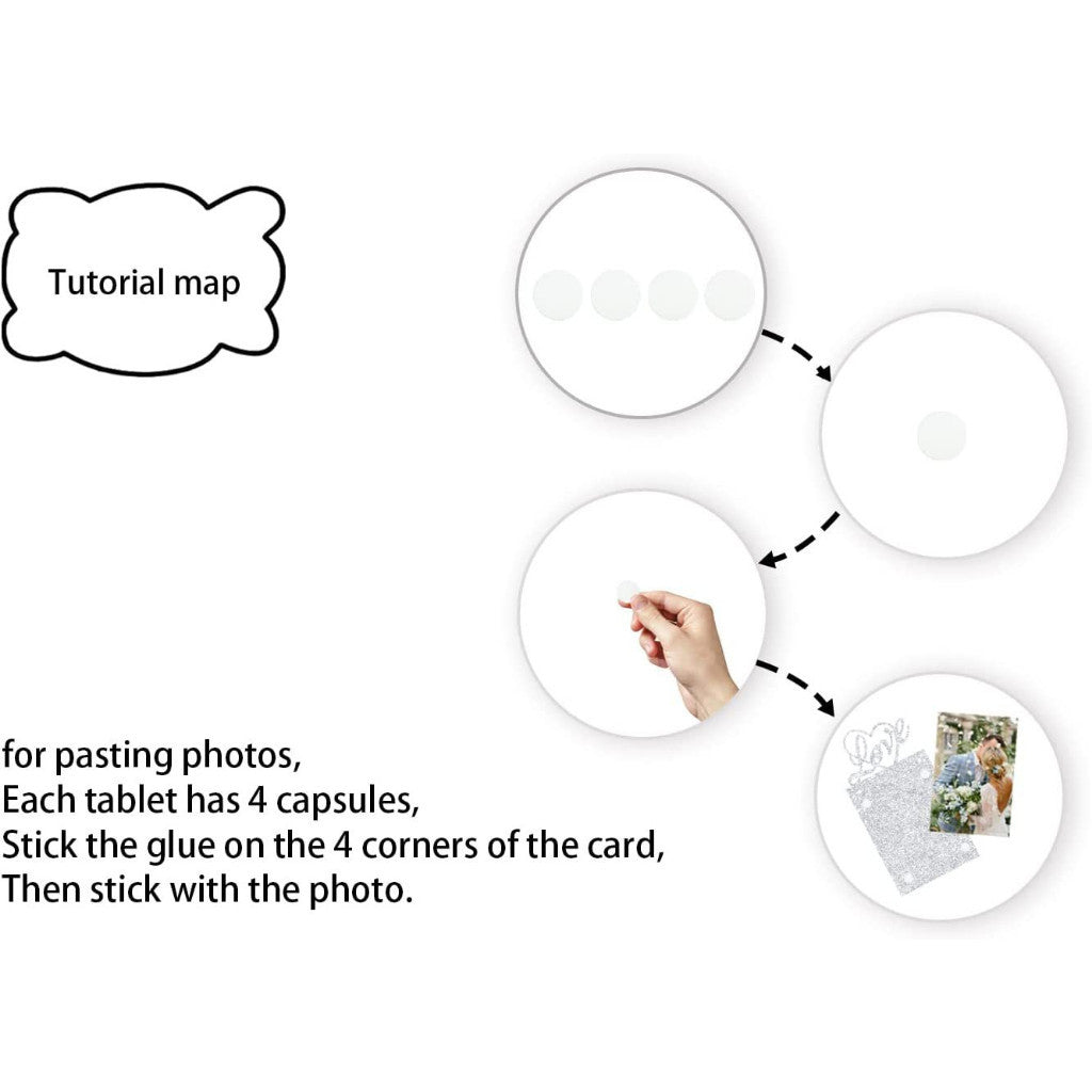 Glitter Silver Happy Anniversary Banner with Photo Garland Banner