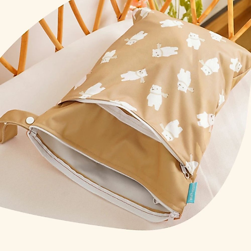 Personalised Wet Bag Waterproof Baby Diaper Bag Childcare Wash Bag Custom name