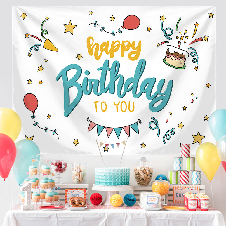 Premium Cute Cloth Backdrop for Birthday decoration
