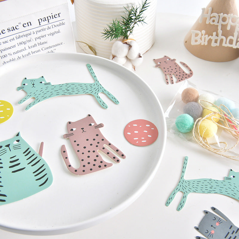 Animal Pom Pom Garland for Party Decoration Pets birthday party decoration