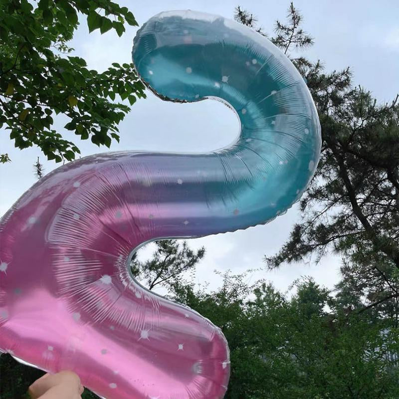 40 inch galaxy number balloon birthday balloon for party decoration