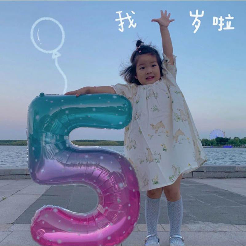 40 inch galaxy number balloon birthday balloon for party decoration