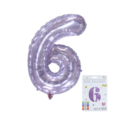 32 inch Jelly Purple Number Balloon