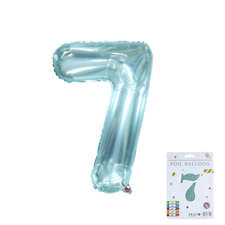 32 inch Jelly Blue Number Balloon