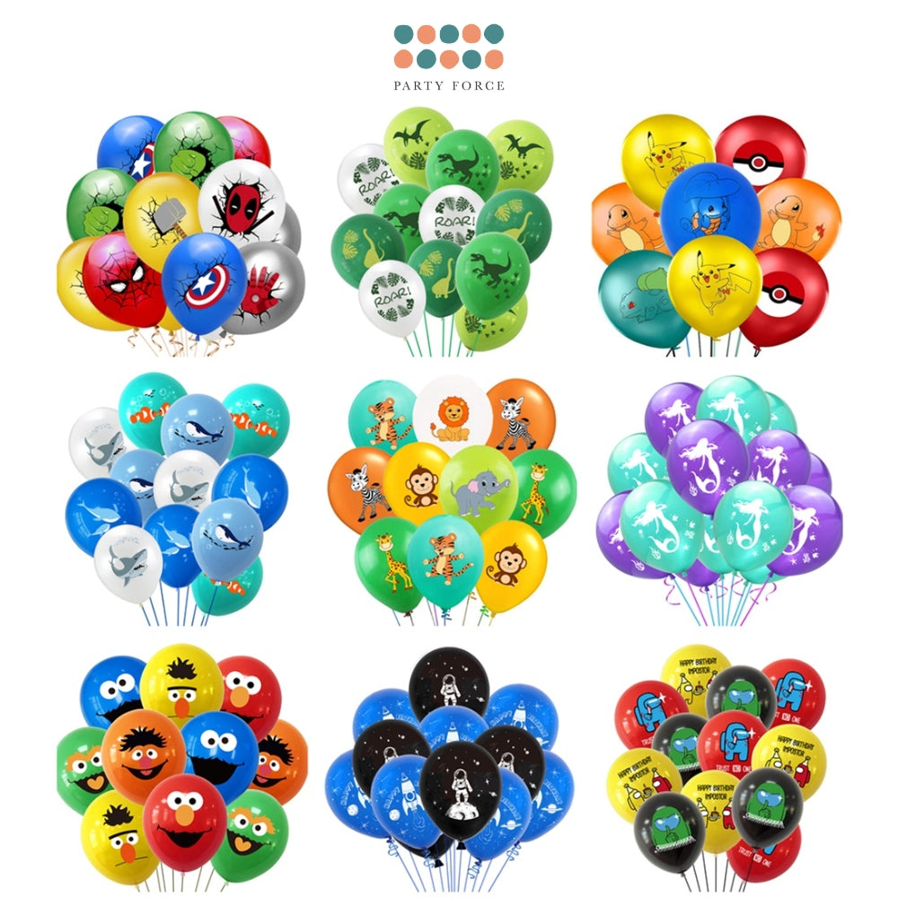 12inch printed latex balloon helium grade balloon for parties