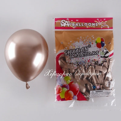 5 inch latex balloon metallic confetti solid pearl pastel chrome vintage birthday party balloon