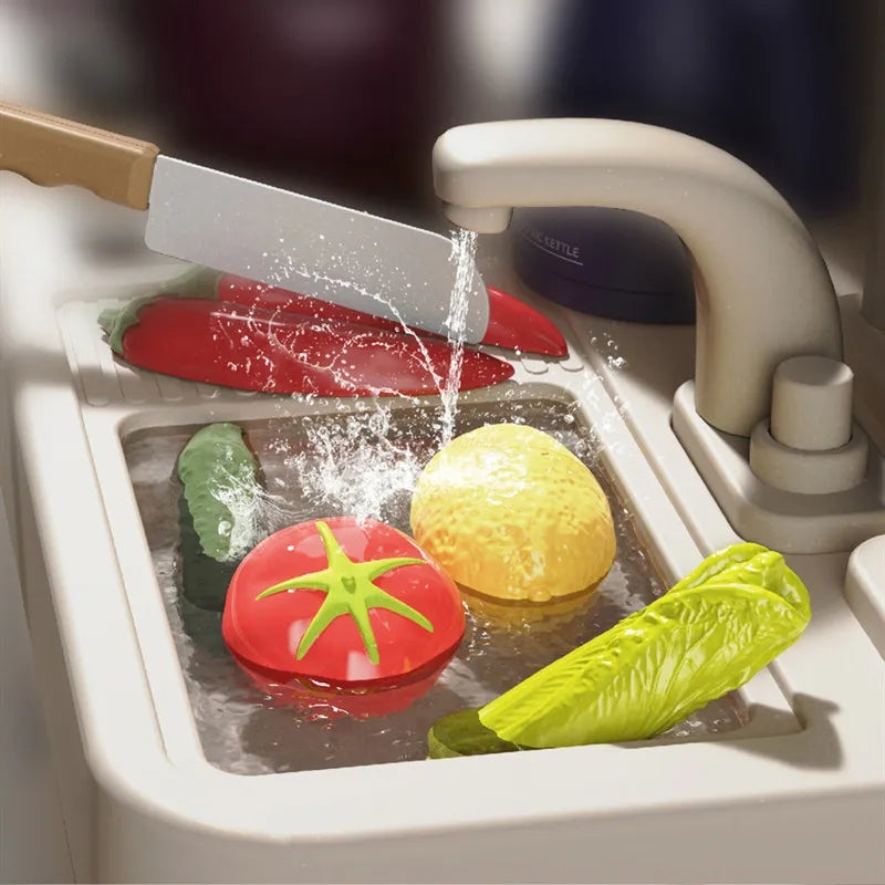 Pretend Playset Cooking Toy 93cm Kitchen cooking set With Rice Cooker Edition