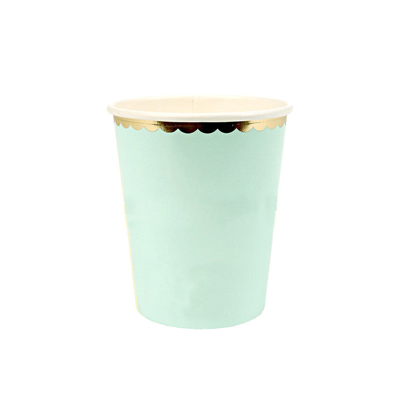 Disposable Paper Plate pastel Ice Cream Pastel Rainbow for Birthday Party