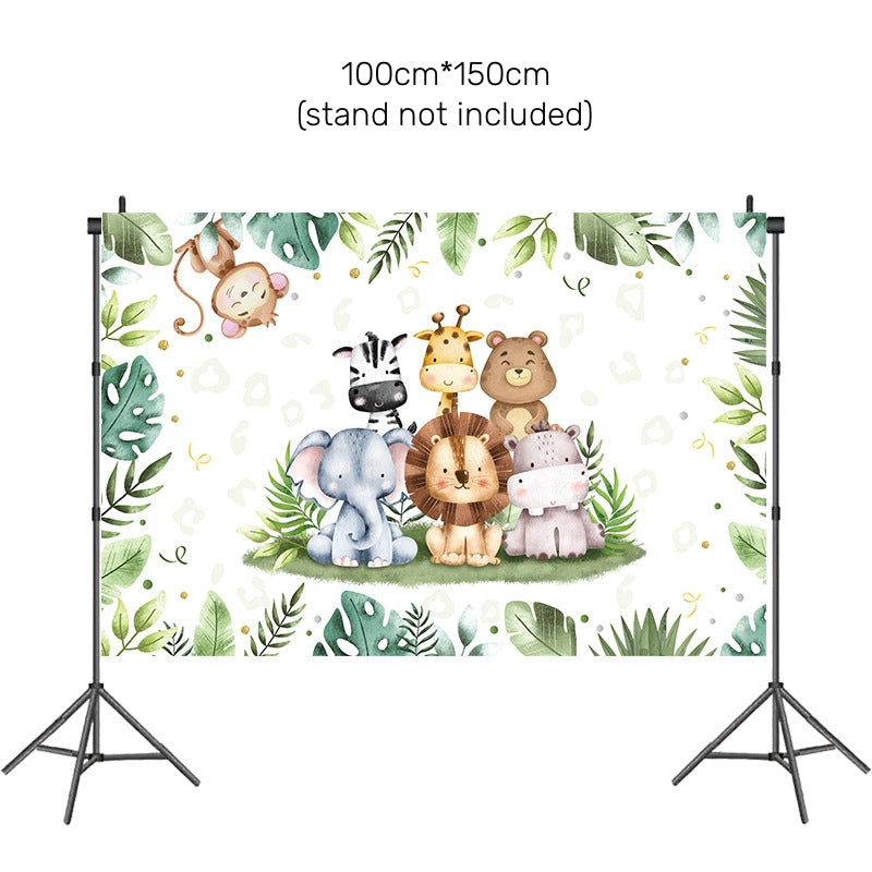 Animal Safari theme party balloon for Happy birthday Party Decoration