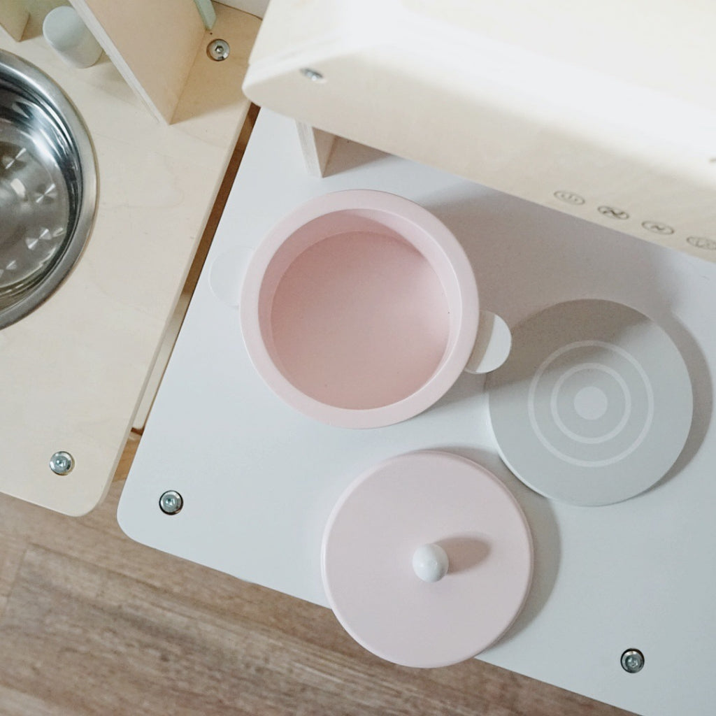 Nordic Wooden Kitchen Play Set Educational Pretend Play Roleplay Wooden Toy