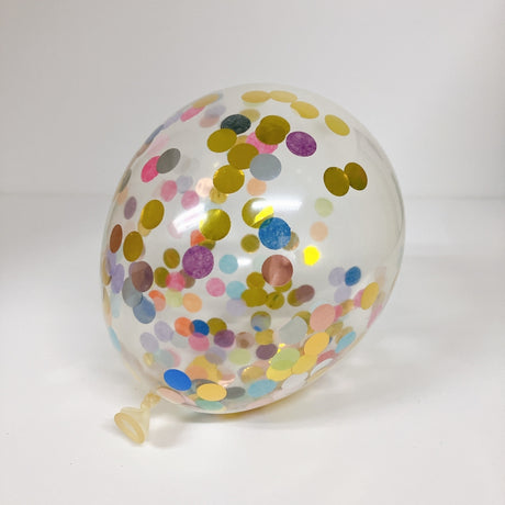 5 inch latex balloon metallic confetti solid pearl pastel chrome vintage birthday party balloon