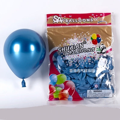 5 inch latex balloon metallic confetti solid pearl pastel chrome vintage birthday party balloon