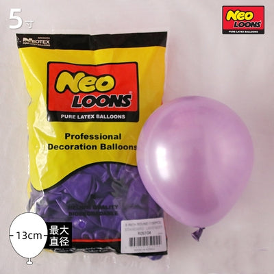 5 inch latex balloon metallic confetti solid pearl pastel chrome vintage birthday party balloon