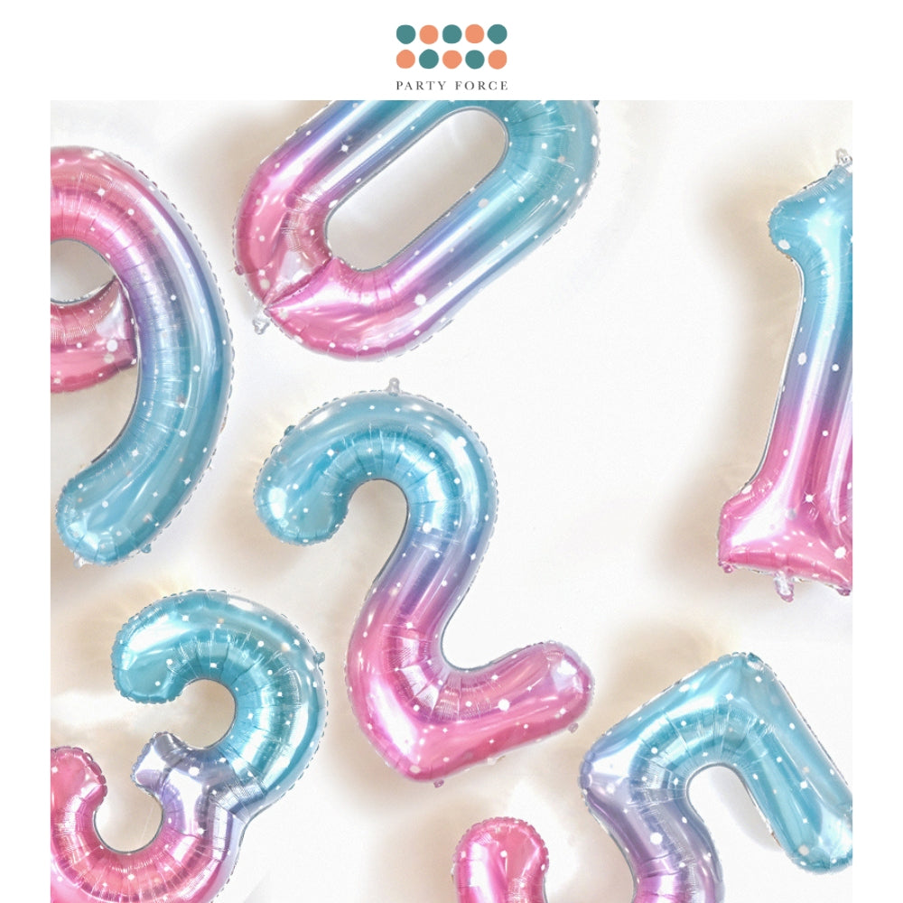 40 inch galaxy number balloon birthday balloon for party decoration