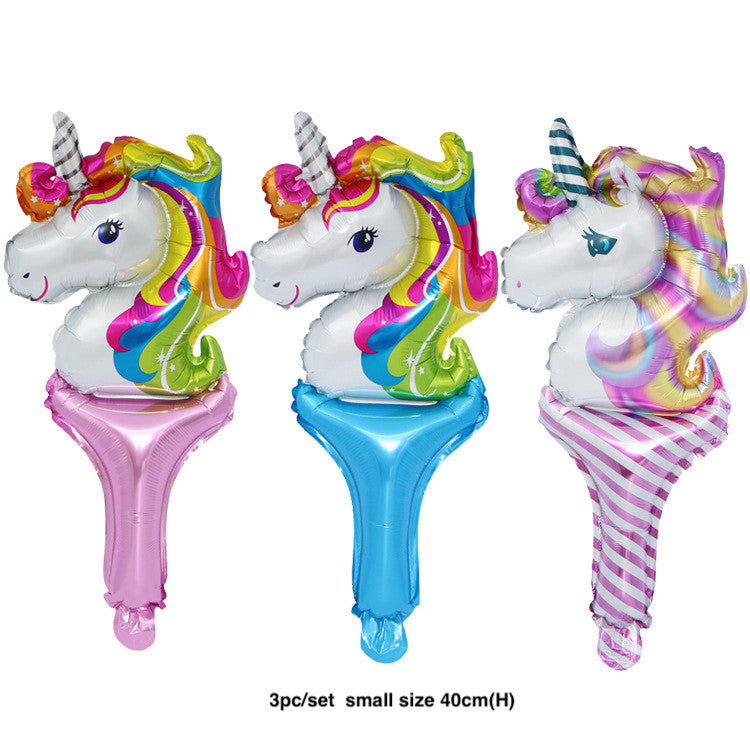 Everything Unicorn theme birthday decoration balloon banner tableware