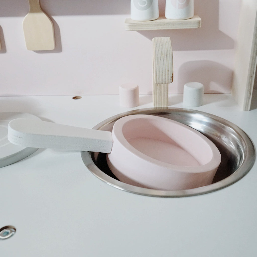 Nordic Wooden Kitchen Play Set Educational Pretend Play Roleplay Wooden Toy