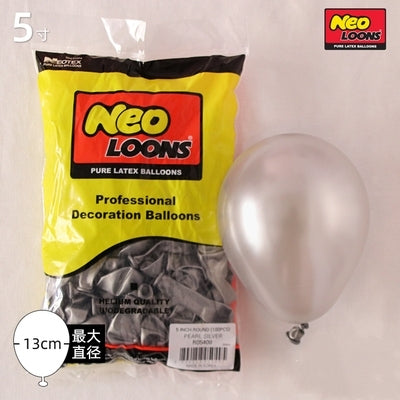 5 inch latex balloon metallic confetti solid pearl pastel chrome vintage birthday party balloon