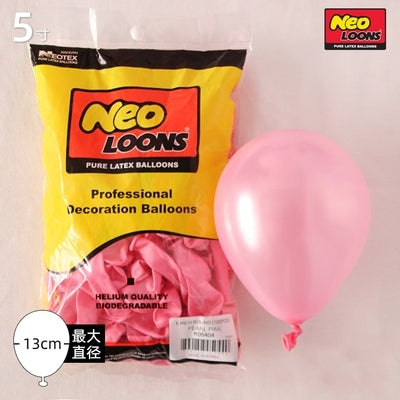 5 inch latex balloon metallic confetti solid pearl pastel chrome vintage birthday party balloon