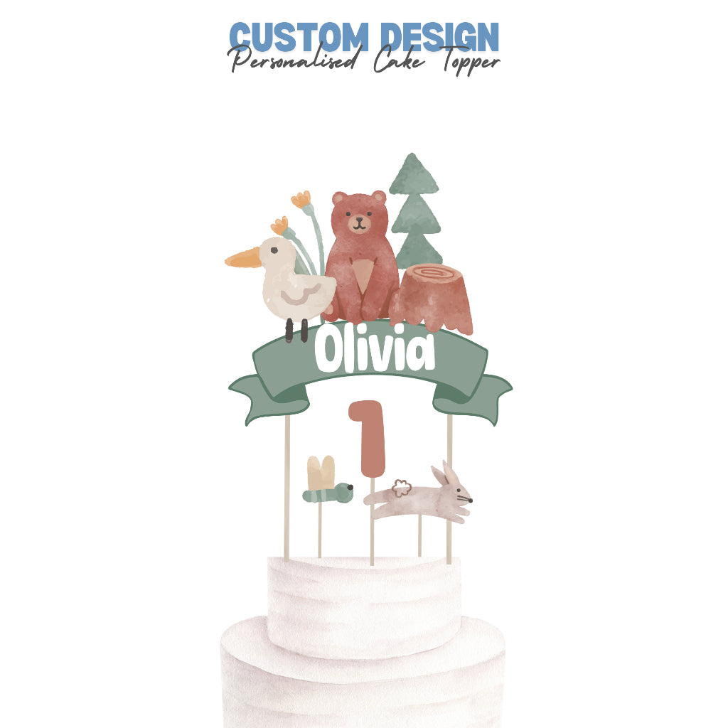 Custom design Cake Topper Set