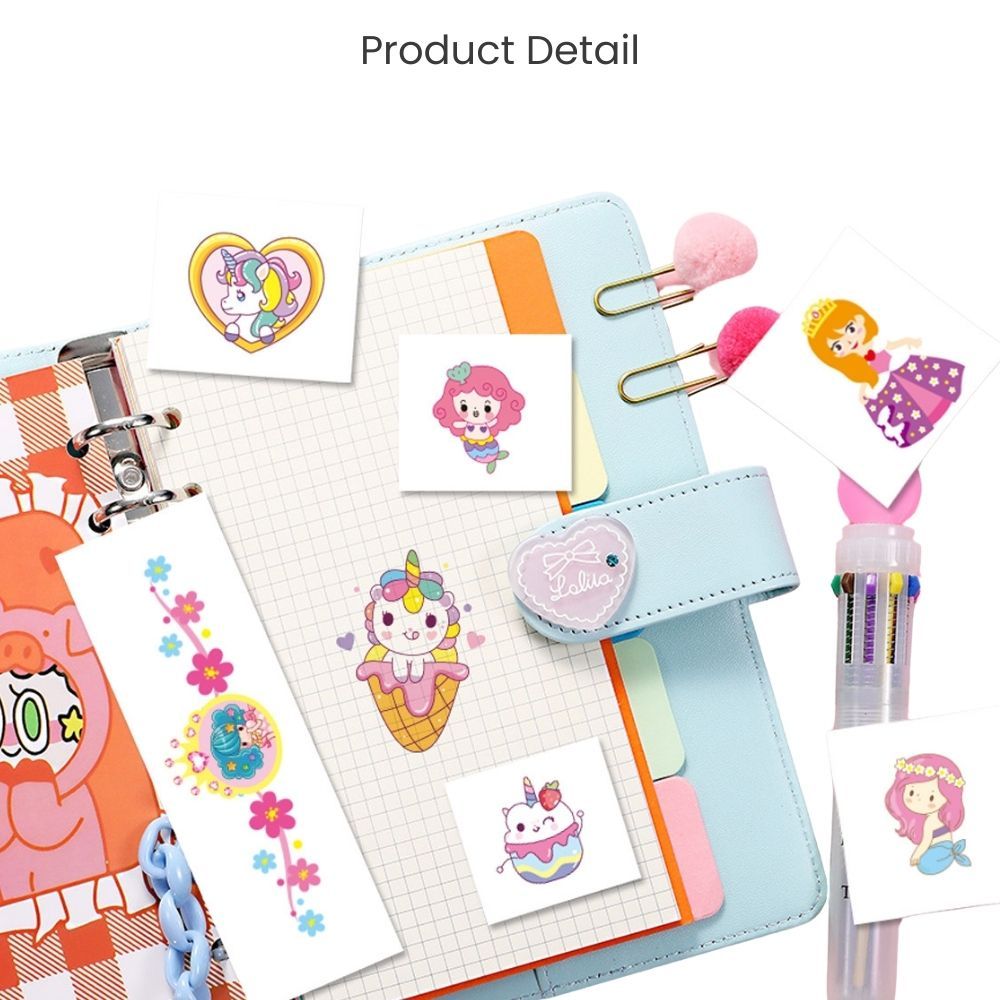 Cute Cartoon Tattoo Sticker Set