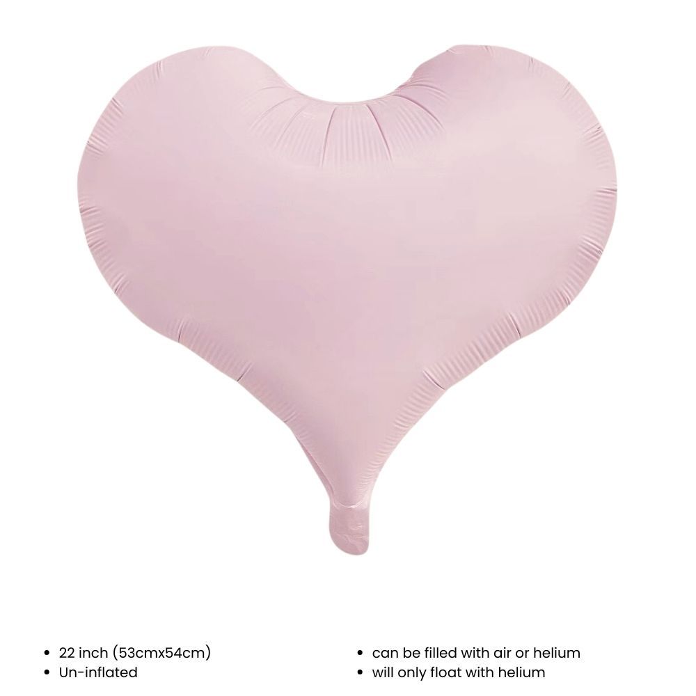 22 inch Matt Foil Heart balloon