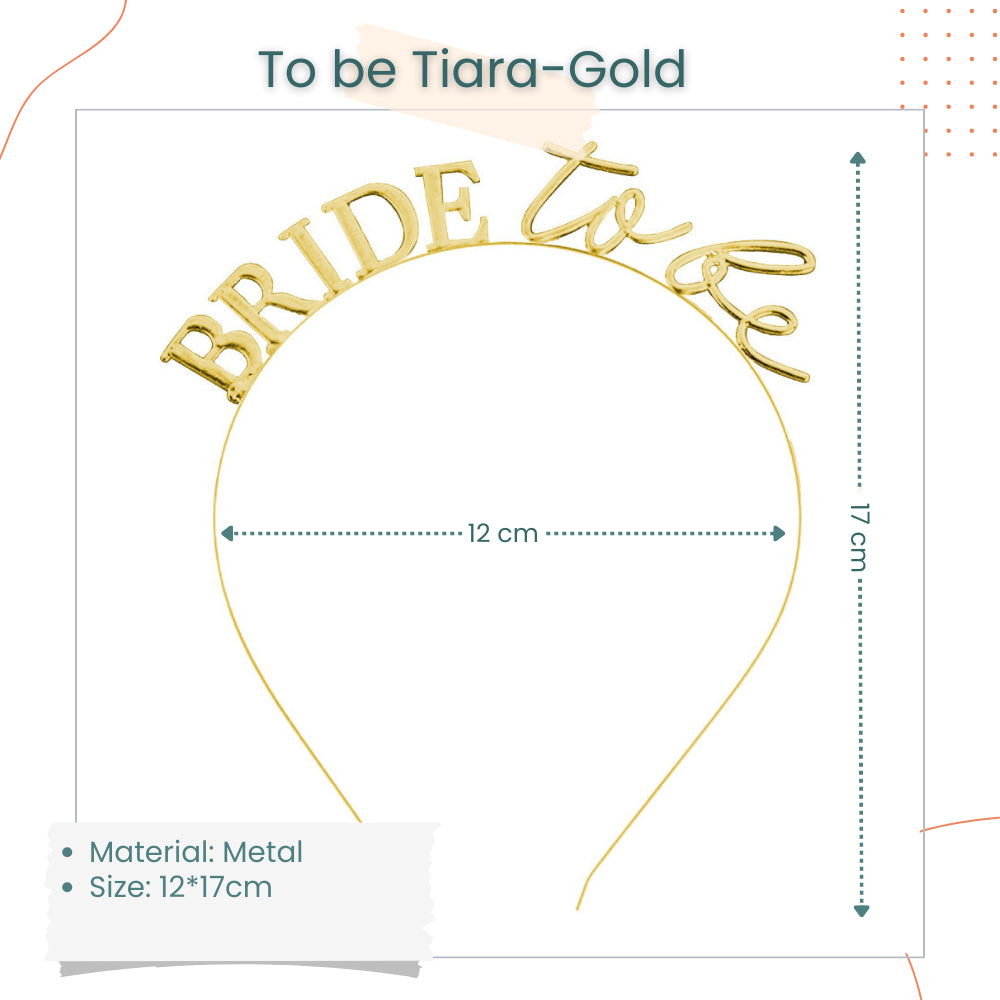 Bride to be Sash Tiara Veil Robe Bridal Shower Balloon Hen Party Bachelorette Party