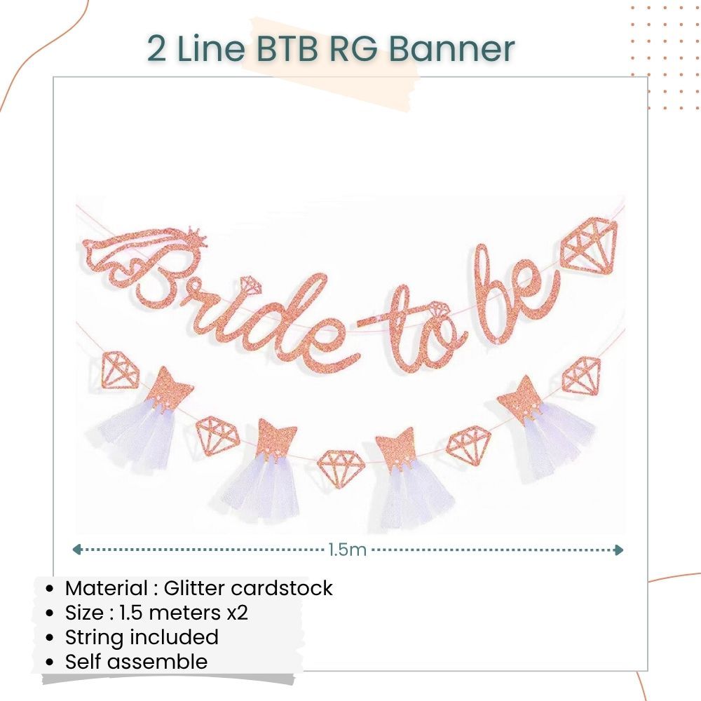 Bride to be Sash Tiara Veil Robe Bridal Shower Balloon Hen Party Bachelorette Party