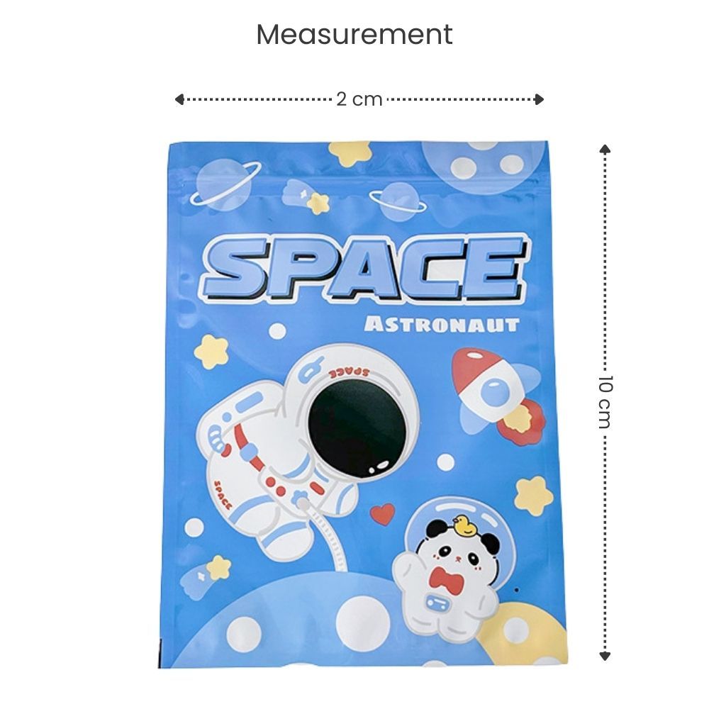 Cute Space Theme Surprise Blind Ziplock Gift Bag for Birthday Students Gift Packaging