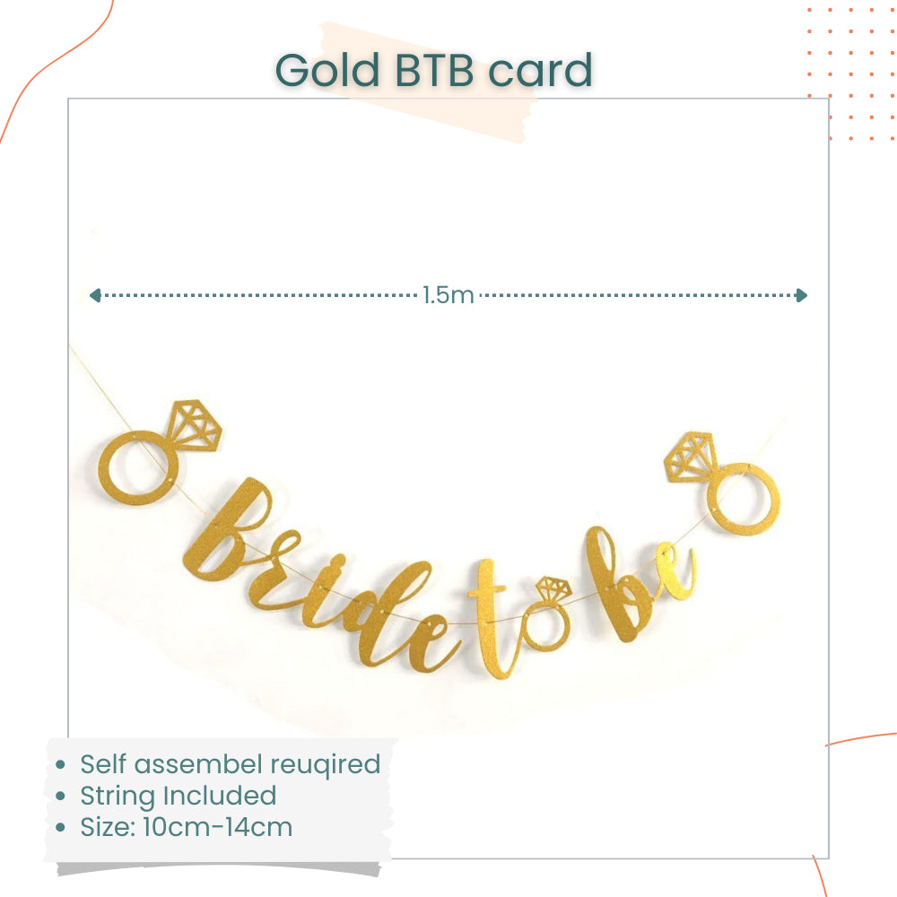 Bride to be Sash Tiara Veil Robe Bridal Shower Balloon Hen Party Bachelorette Party