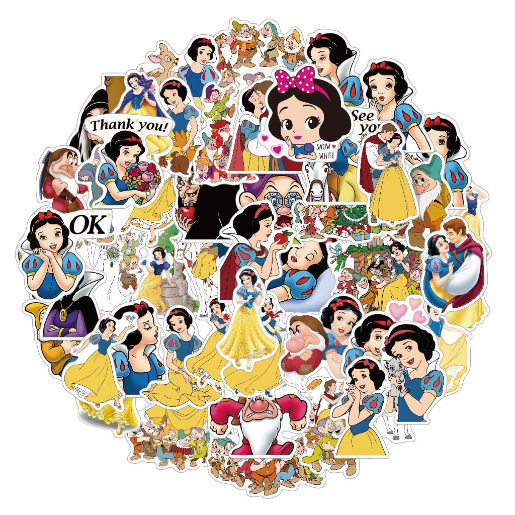 50pcs Sticker sets Cute Cartoon stickers for kids birthday goodie bag gift