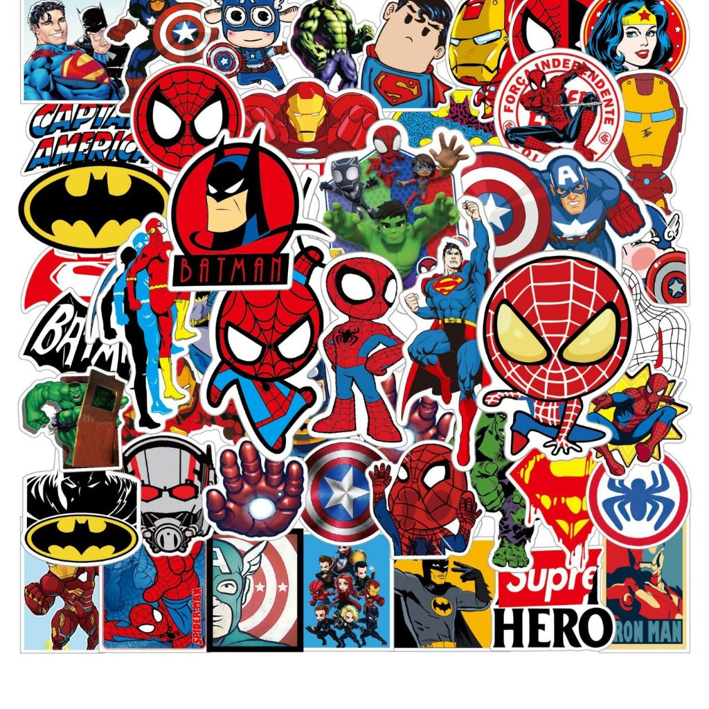 50pcs Sticker sets Cute Cartoon stickers for kids birthday goodie bag gift
